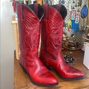 Vintage Durango Red Cowboy Boots 6M